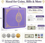 Coin Collection Book Holder for Collectors, 200 Pockets Collecting Album& 30 - Image 5