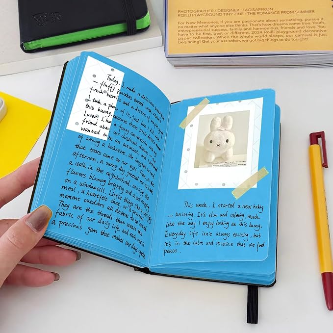 3.5x5.7inches Mixed Media Sketch Pad, 120GSM 32Sheets Folded Colored Paper - Image 5