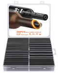Eventronic Heat Shrink Tubing Kit 200 PCS, 3.54" Extra-Length, 3:1 Ratio Dual by EVENTRONIC
