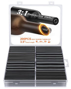 Eventronic Heat Shrink Tubing Kit 200 PCS, 3.54" Extra-Length, 3:1 Ratio Dual by EVENTRONIC