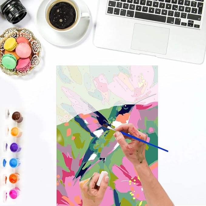 Lxmsja Hummingbird Paint by Numbers Kit - Image 6