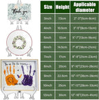 LonlyEagle 12 Pack 6 Inch Clear Plastic Easels or Stand/Plate Holders to - Image 2