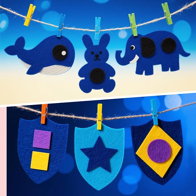 NACHLYNN 11Pcs Self Adhesive Felt Fabric Sheets 7"x11.5" /18x29cm Sticky Back - Image 5