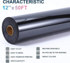 XSEINO Transfer Vinyl Roll, Iron on Vinyl Roll - Image 2