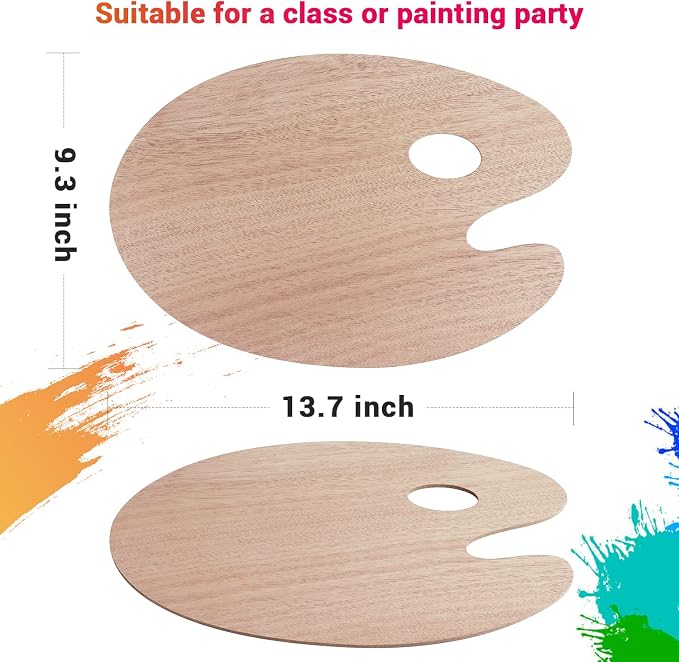 Tamaki Wooden Paint Palette Paint Tray Palettes - Image 2