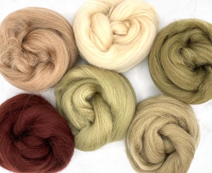 Revolution Fibers Dyed Wool Top | Shetland Collection of Crafting Fibers | by RevolutionFibers