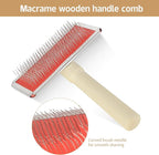 2 pack macrame fringe comb set stainless steel comb - Image 3