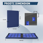 Premium Card Binder 12 Pocket for 720 Pockets Trading Card Binder, PU Zipper - Image 5