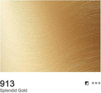 AUREUO Splendid Gold Acrylic Paint, 4 Fl Oz / 120ml Single Tube, Metallic Gold - Image 2