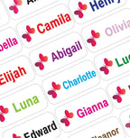 Personalized Name Labels for Kids – 60 Waterproof Peel-and-Stick Labels for by GILBIN