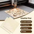 36 Pack Basswood Plywood Sheets 12"x12"x1/8", Basswood - Image 6