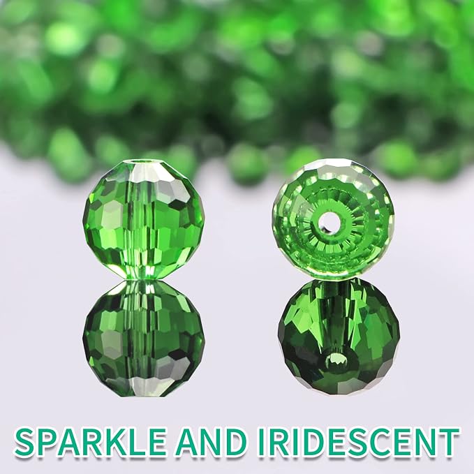 Crystal Glass Beads for Jewelry Making, 10 mm, Sparkly and Shiny, - Image 3