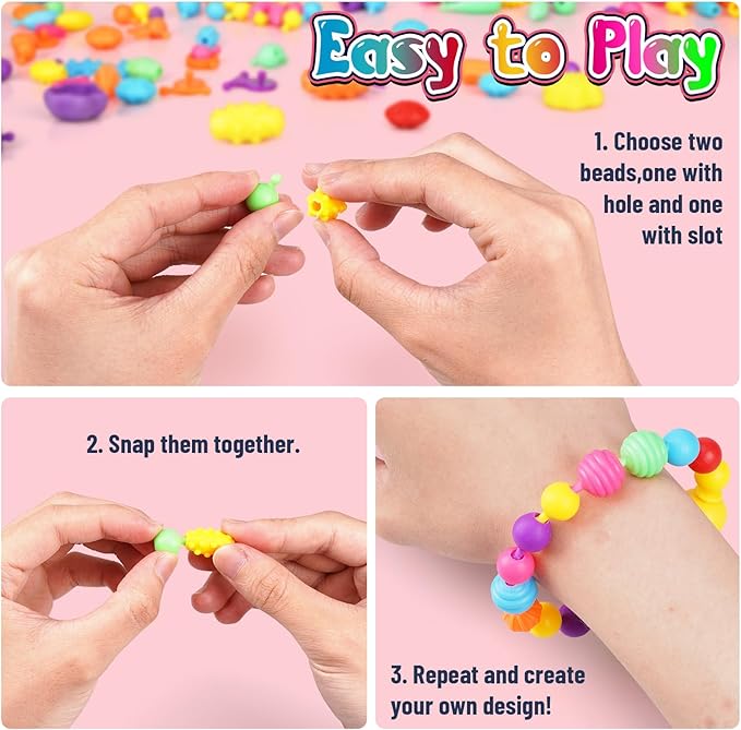 FUNZBO 650pcs Pop Beads - Image 4