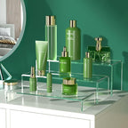 HIIMIEI Acrylic Display Riser, Thickened to 5mm Clear Rectangular Display Shelf - Image 5