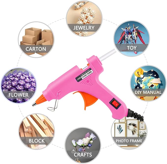 Mini Hot Glue Gun 10pcs Glue Stick Hot Glue Gun Set - Image 4