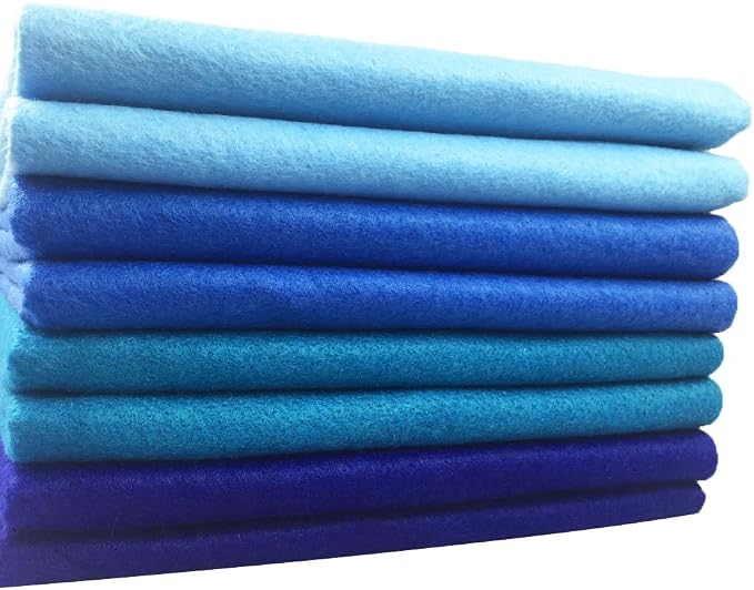 4pcs Thick 1.4mm Soft Felt Fabric Sheet Assorted Color Felt Pack DIY Craft - Image 6