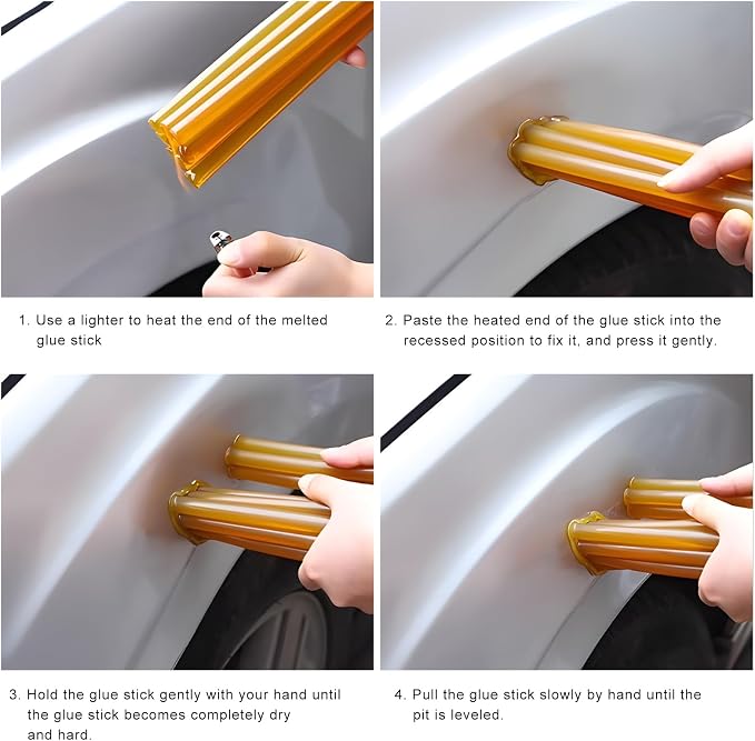 32PCS Dent Repair Glue Sticks, 0.43" Dia×8" Long PDR Glues Paintless Auto Body - Image 4