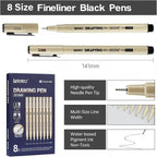 Fineliner Pens - Archival Black Ink Pen - Pens - Image 2
