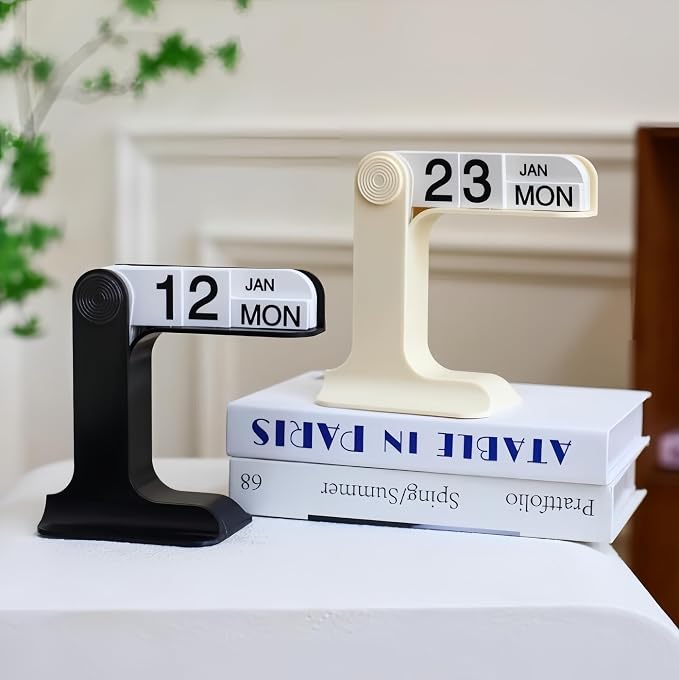 Perpetual Calendar, Standing Flip Calendar, Aesthetic Reusable Daily Page - Image 7