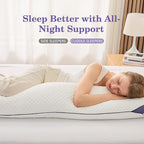 HOMELAB Adjustable Shredded Memory Foam Body Pillow Bundle - Image 5