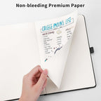 RETTACY Dotted Journal Notebook, 192 Pages, A5 Medium Size | Leather Hardcover - Image 5