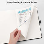 RETTACY Dotted Journal Notebook, 192 Pages, A5 Medium Size | Leather Hardcover - Image 5