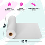 Bryco Goods 18”x1200” White Kraft Paper Roll - Image 3