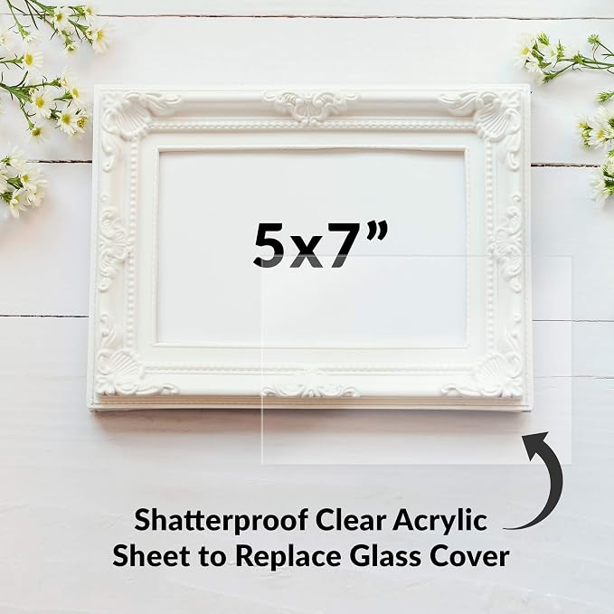 SimbaLux Acrylic Sheet Clear Cast Plexiglass 5”x7” 0.08” Thick 2mm, 5 Pack | - Image 4