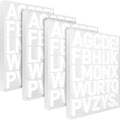 24 Sheets White Iron On Letters by Unknown
