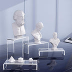 Goabroa 6 Pcs 8'' Clear Cupcake Display Risers, 3 Tiers Rectangular Risers - Image 5