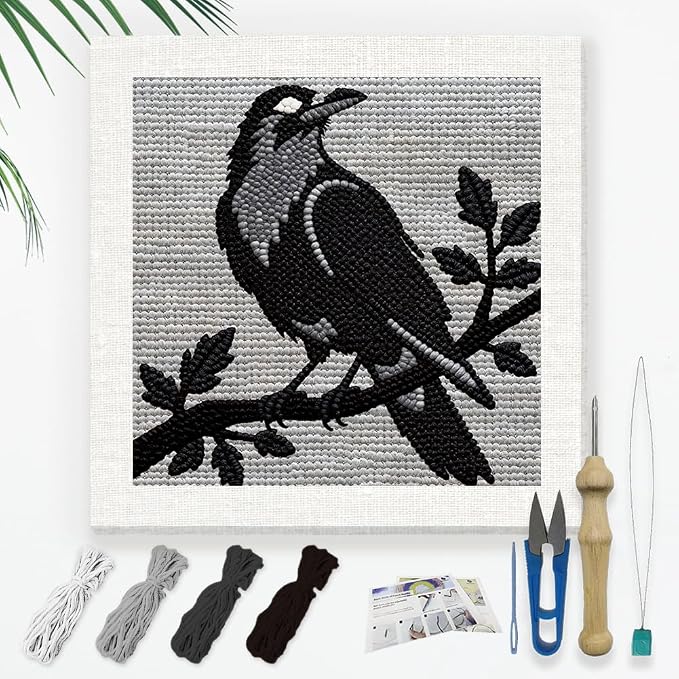 Doodlream Dark Crow on Branch Needle Kit by Doodlream