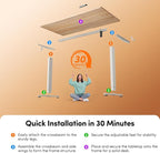 FEZIBO Standing Desk, 48 × 24 Inches Electric Height Adjustable, Sit and Stand - Image 9