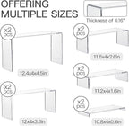 ANDGOO 10 Pack Large Acrylic Display Stands, 2 Set Perfume Stand Organizer - Image 3