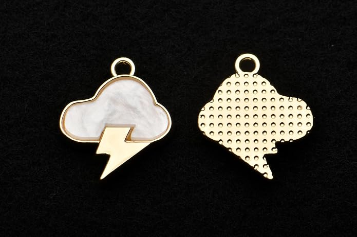 Pack of 20 Shell Charms Gold Plated Pendants Color Retention Pendants - Image 2