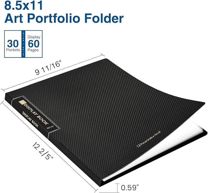 4 Pack Binder with Plastic Sleeves 30-Pocket, Displays 60 Pages, Sooez 8.5x11 - Image 2