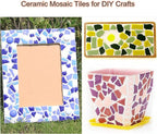 200g Ceramic Mosaic Tiles for Crafts, Irregular Stained Ceramic 0.2"x0.8" - Image 3