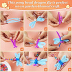 3000+ pcs Pony Beads, Beads for Hair Braids, Beads for Crafts, Plastic Beads - Image 6