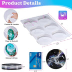 LET'S RESIN Extra Deep Resin Coaster Molds Silicone, 4 Inches Large 6 Cavity - Image 3