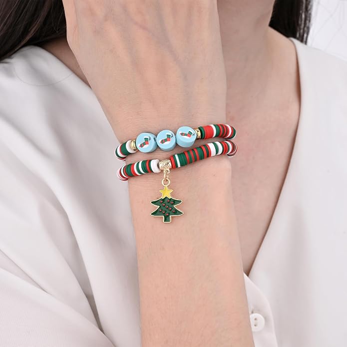 Friendship Bracelets for Girls, 10-Piece Cute Preppy Beaded Bracelet Set for - Image 6