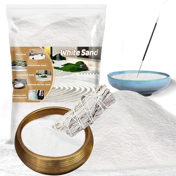 RAINFLOW 30 OZ Fine White Sand for Crafts by Unknown