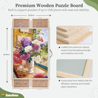 BuilderButler 1500 Pieces 2-in-1 Tilting & Rotating Puzzle Board – Portable - Image 2