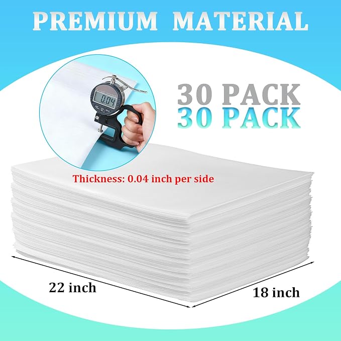 30Pack Large Foam Pouches 18x22 Inch, Cushion Foam Pouch - Image 2