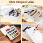 5-Pack Toploader Trading Card Storage Box, 4 Row 3200 Count White Cardboard - Image 7