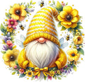 Gnome Flowers Stamped Cross Stitch Kits by Unknown