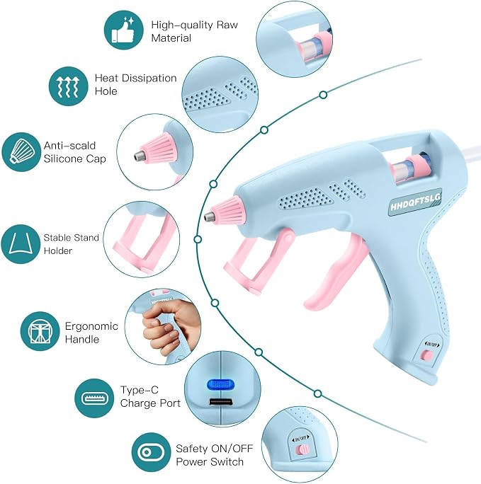Cordless Hot Glue Gun, Fast Preheating - Image 7
