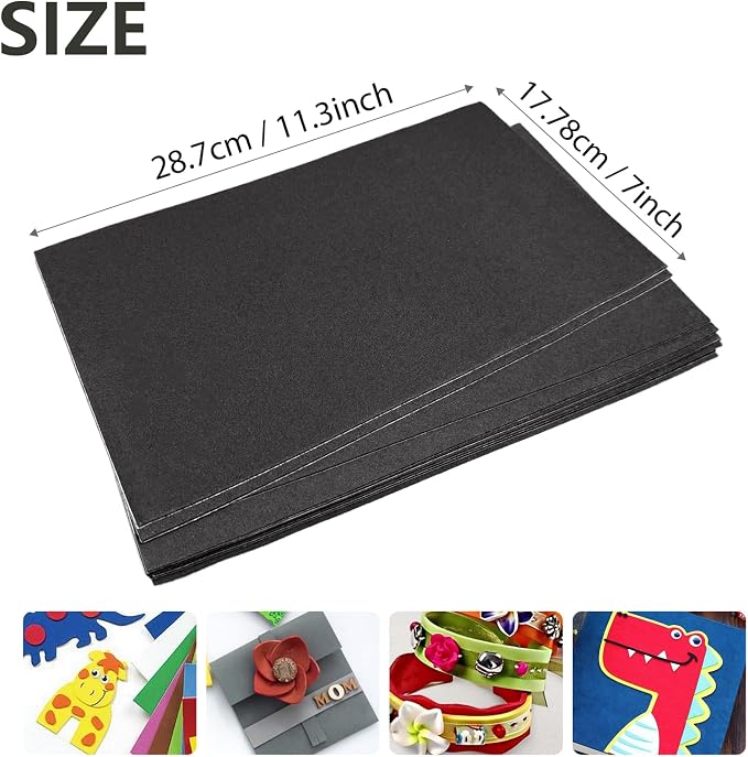 Adhesive Foam Sheets, 7x11.3 Inch Craft Eva Foam Sheets, 2mm Thick 10 Pcs - Image 3