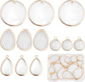SUNNYCLUE 1 Box 16Pcs 4 Style Natural Shell Charms Freshwater Shell Teardrop by SUNNYCLUE
