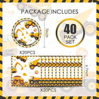 40Pcs Construction Birthday Party Supplies - Image 2