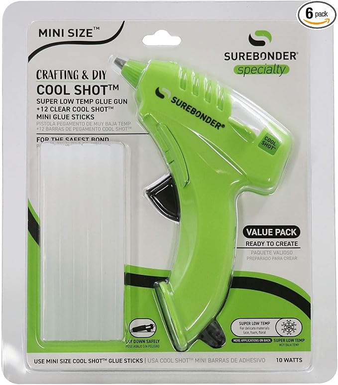 Surebonder 10W Ultra Low Temp Cool Shot Mini Glue Gun Kit by Surebonder