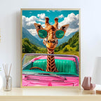 Giraffe Stamped Cross Stitch Kits - Image 3